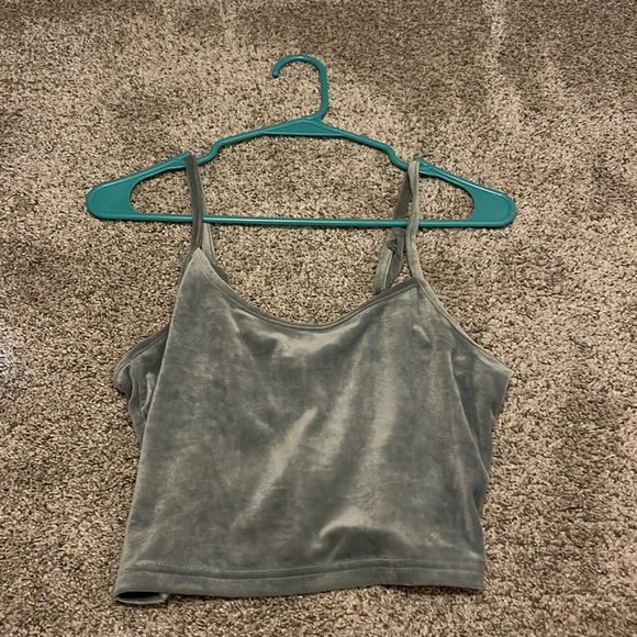 Tops - never worn francesca’s velvet tank top size L